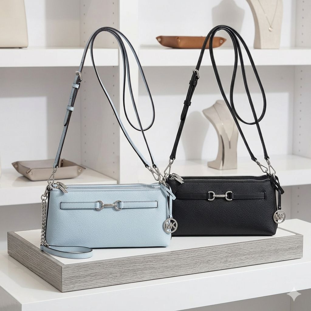 【預購】Michael Kors H050696 Carson小號斜孭袋（銀扣）