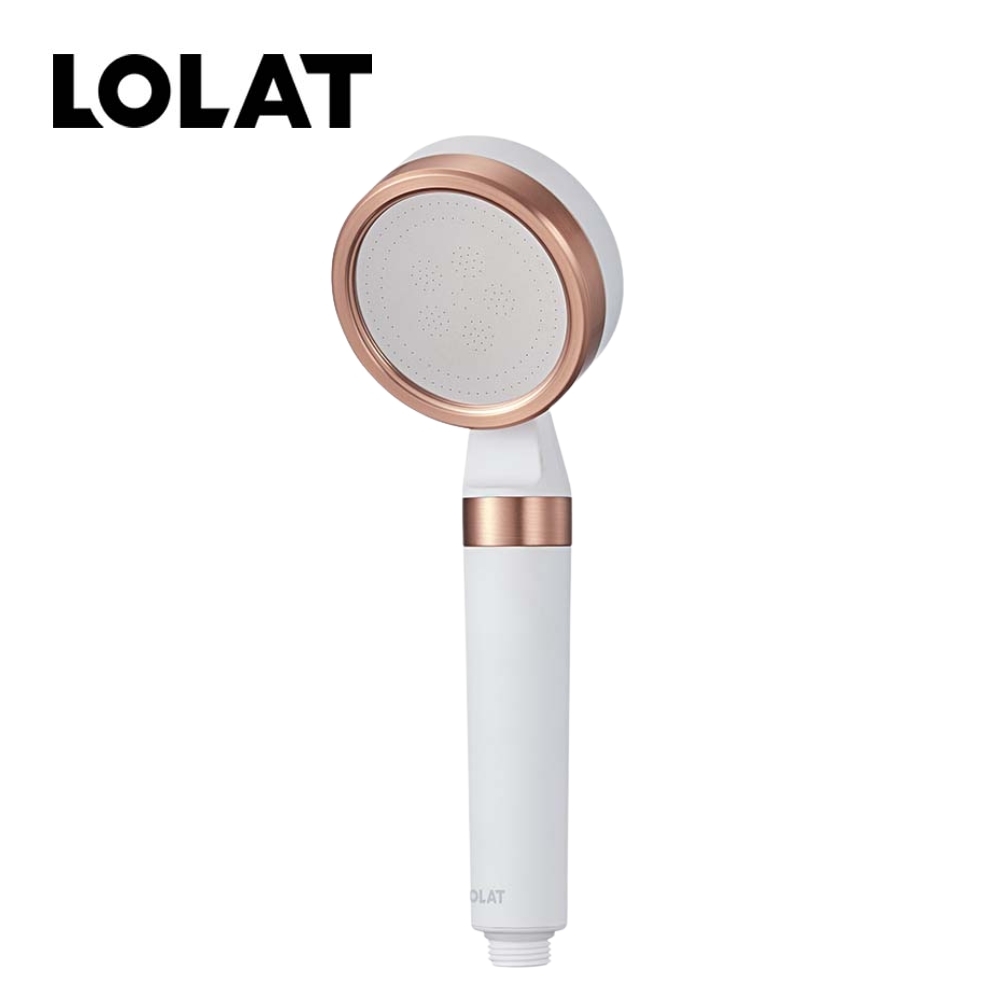 LOLAT單段雙過濾除氯蓮蓬頭-白色HS601W