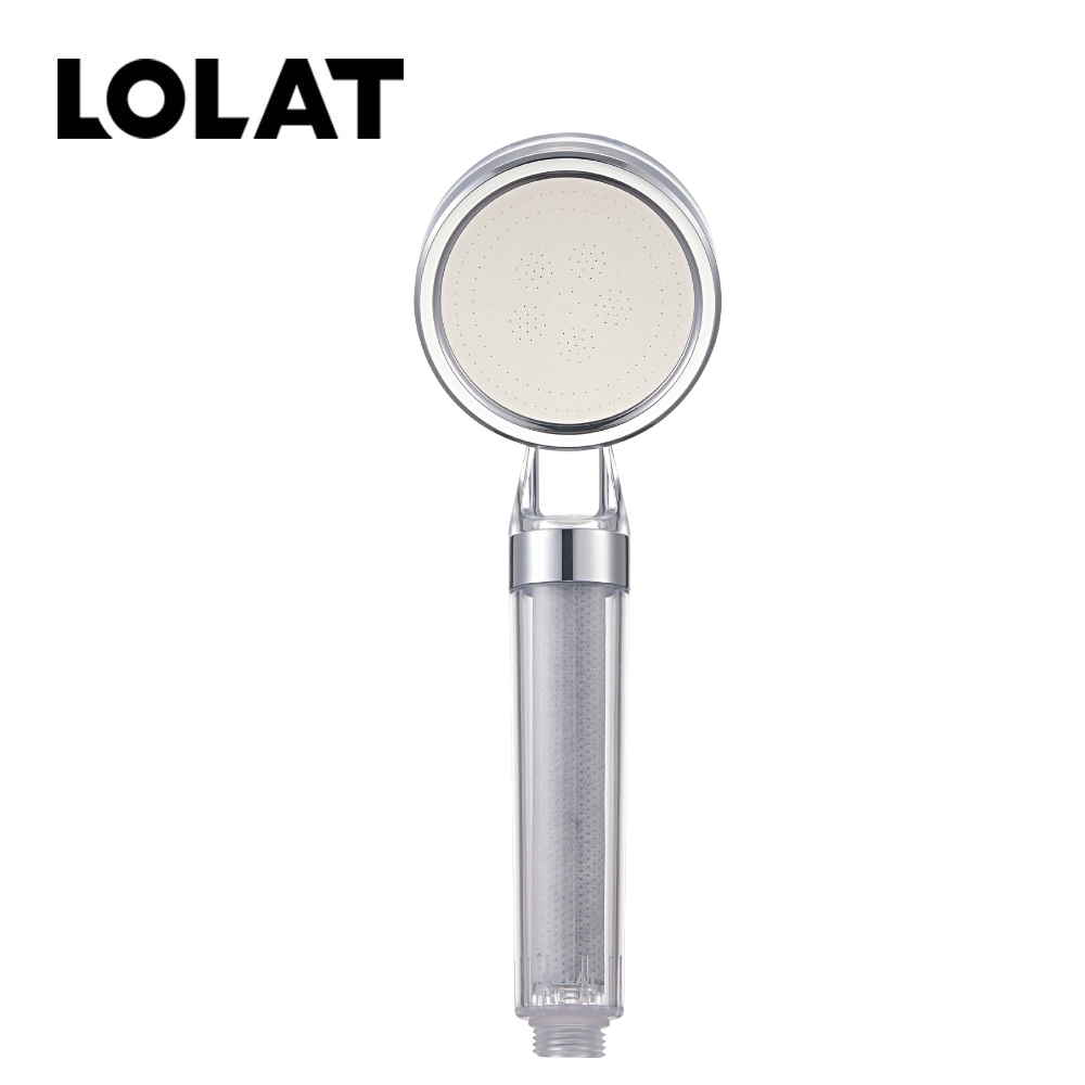 LOLAT單段雙過濾除氯蓮蓬頭-透明HS601T