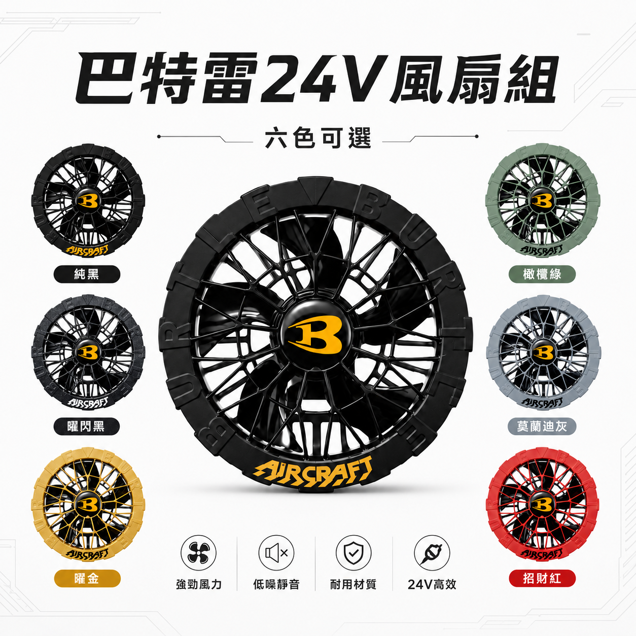 巴特雷24V風扇組 AC09-1／AC09-2