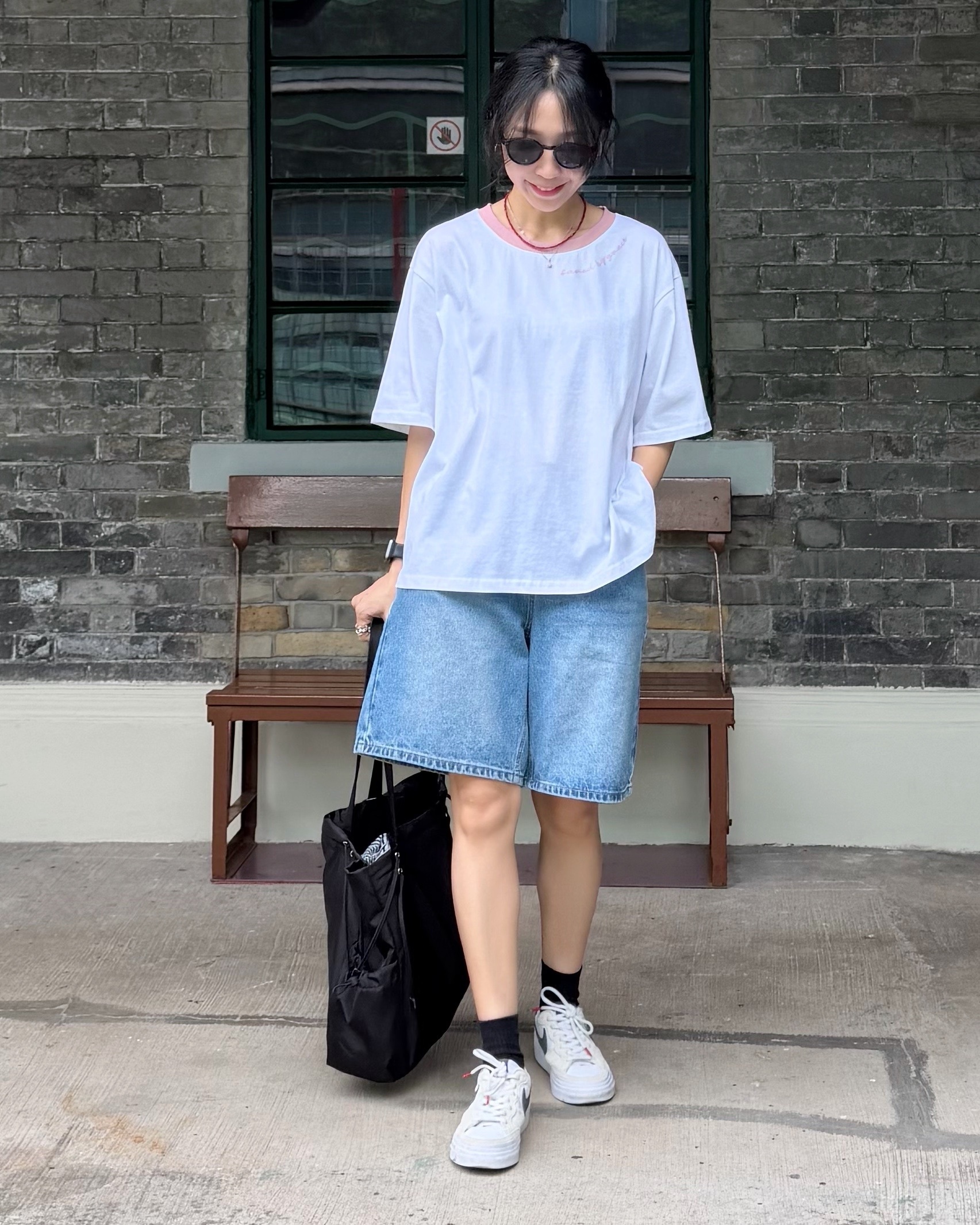 5月新品♥拼色領位淨色Tee