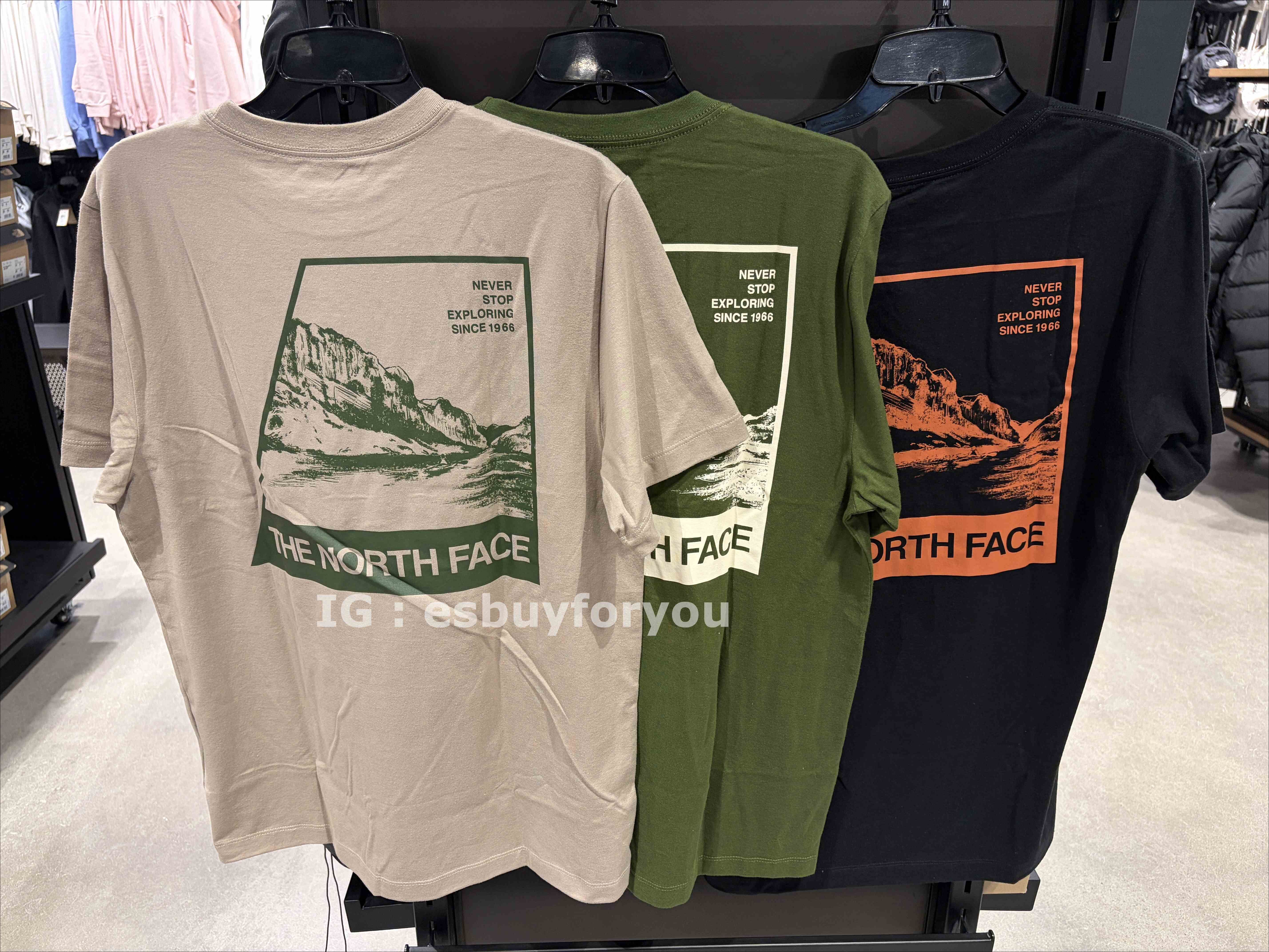 THE NORTH FACE 男大人 正反 山脈圖案 短TEE (3色)