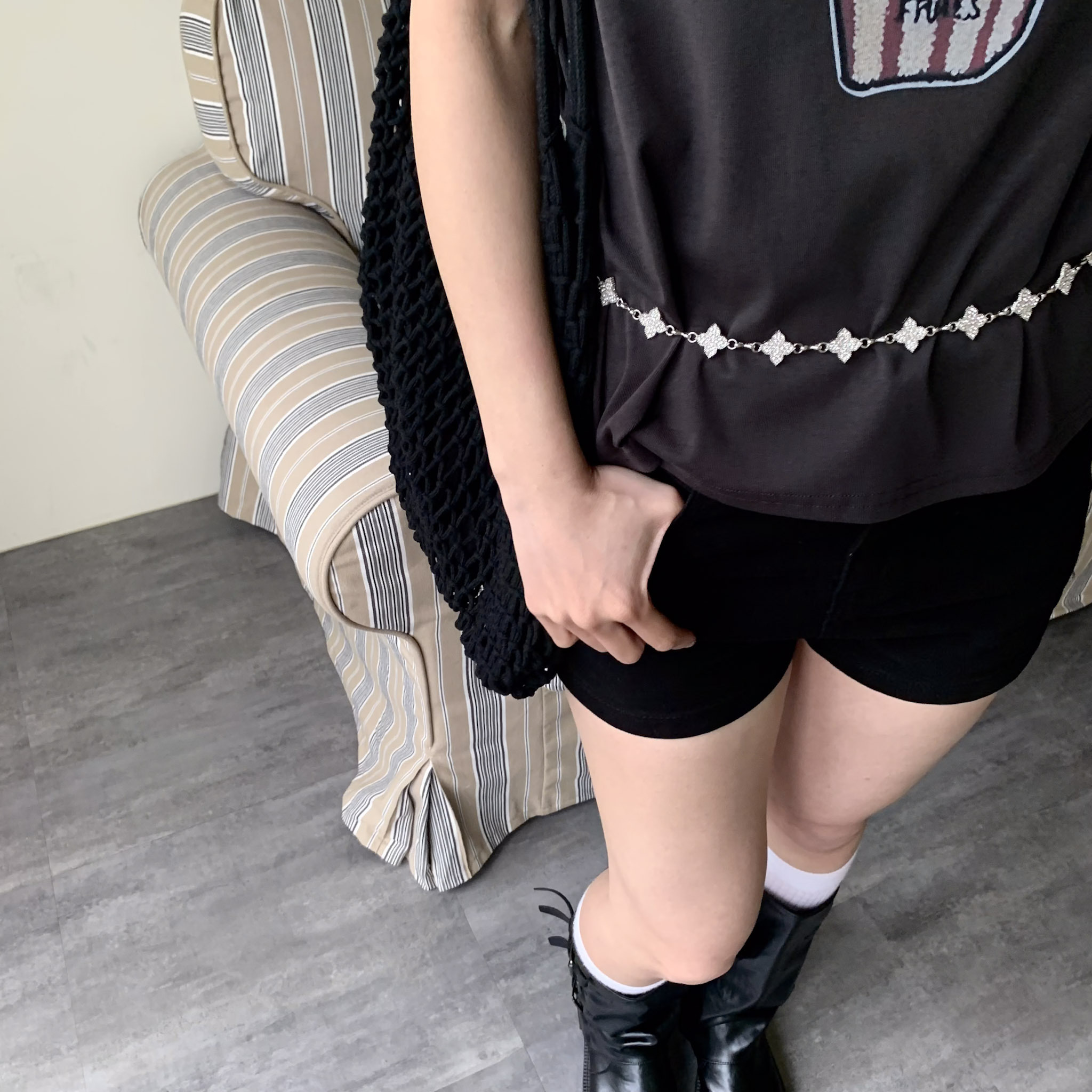 ISA_Fortune Symbol 四葉草小滿鑽腰鍊_65018