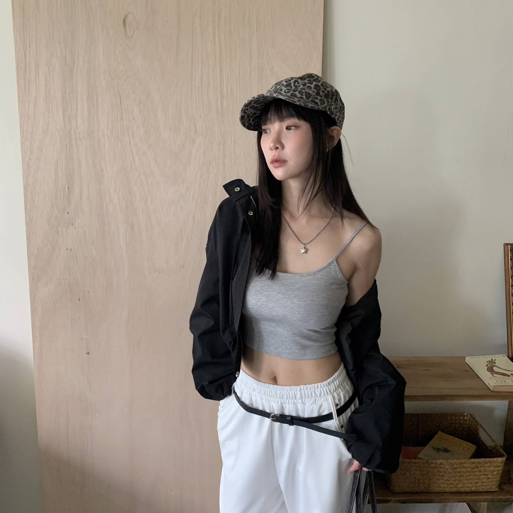 ISA_豹紋殺手 90's千禧輕亞感必備海軍帽_64078