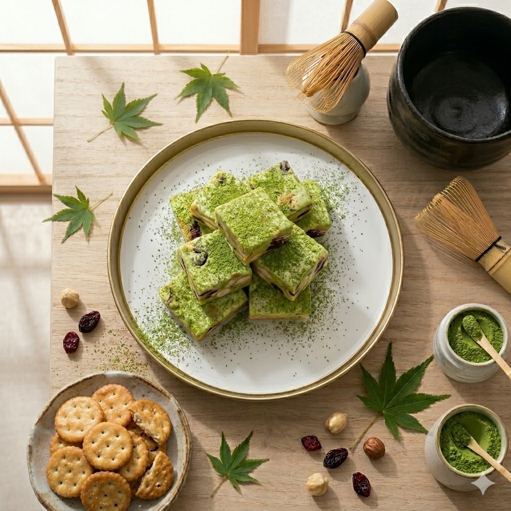抺茶蔓越莓雪Q餅