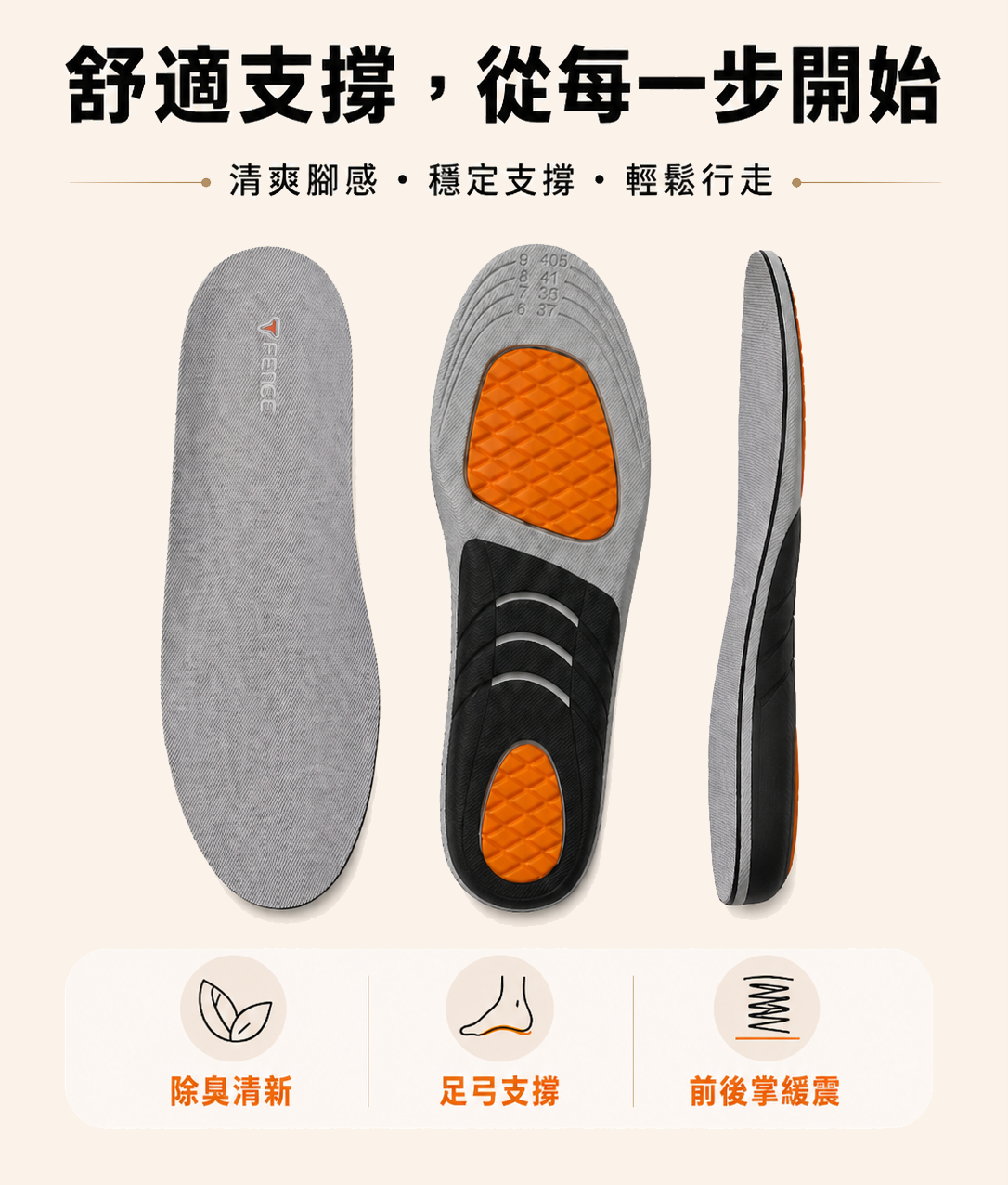 防御工事機能鞋墊商品資訊圖