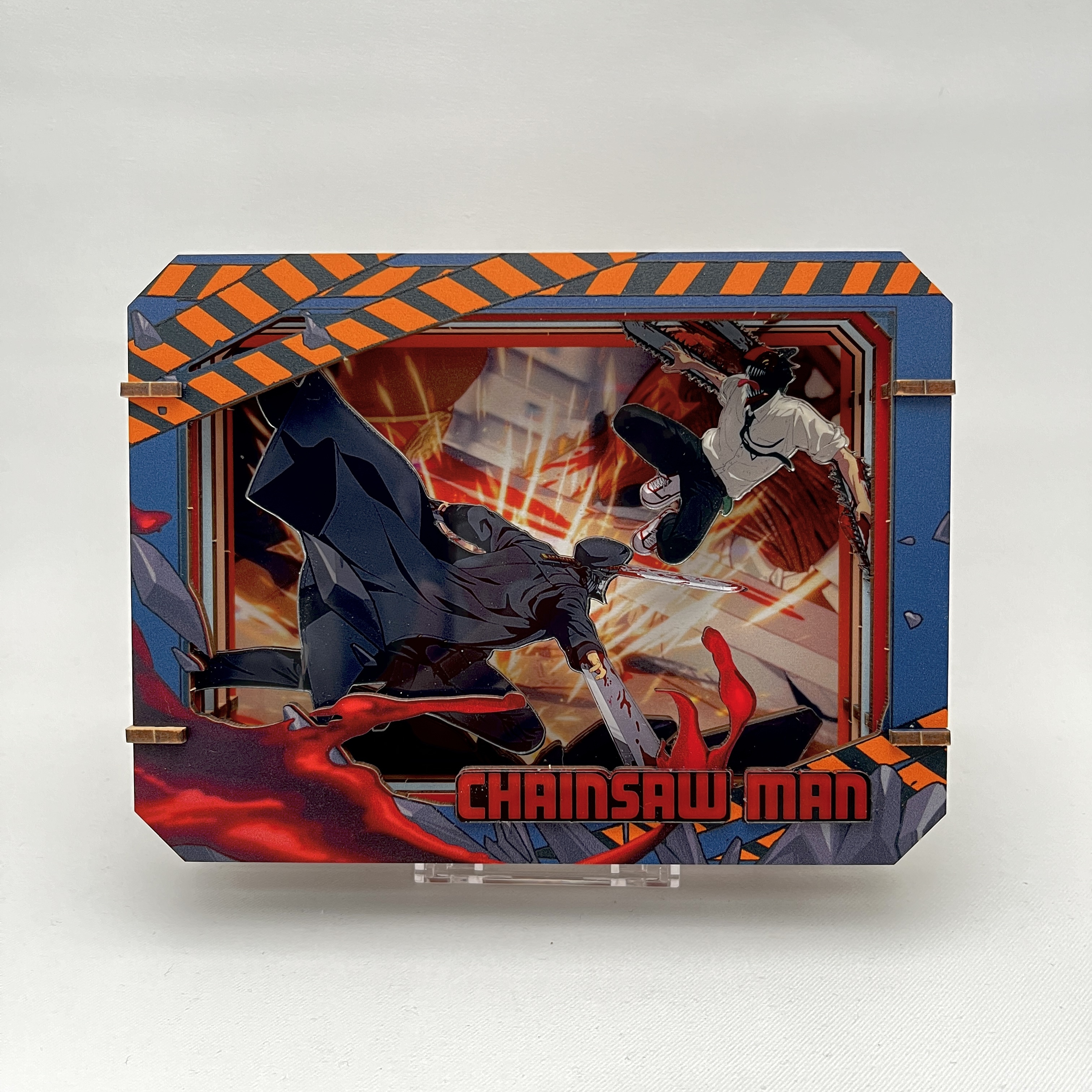 PUREMIND 鏈鋸人 木拼場景組 4款4入(2814VA-BOX)