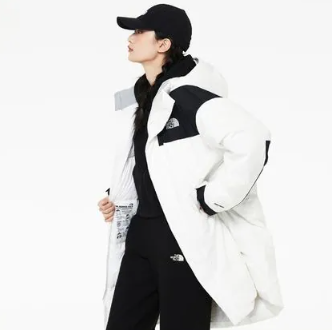 【現貨瑕疵貨品】The North Face 鵝絨中長羽絨外套 100(L) (HC0289)
