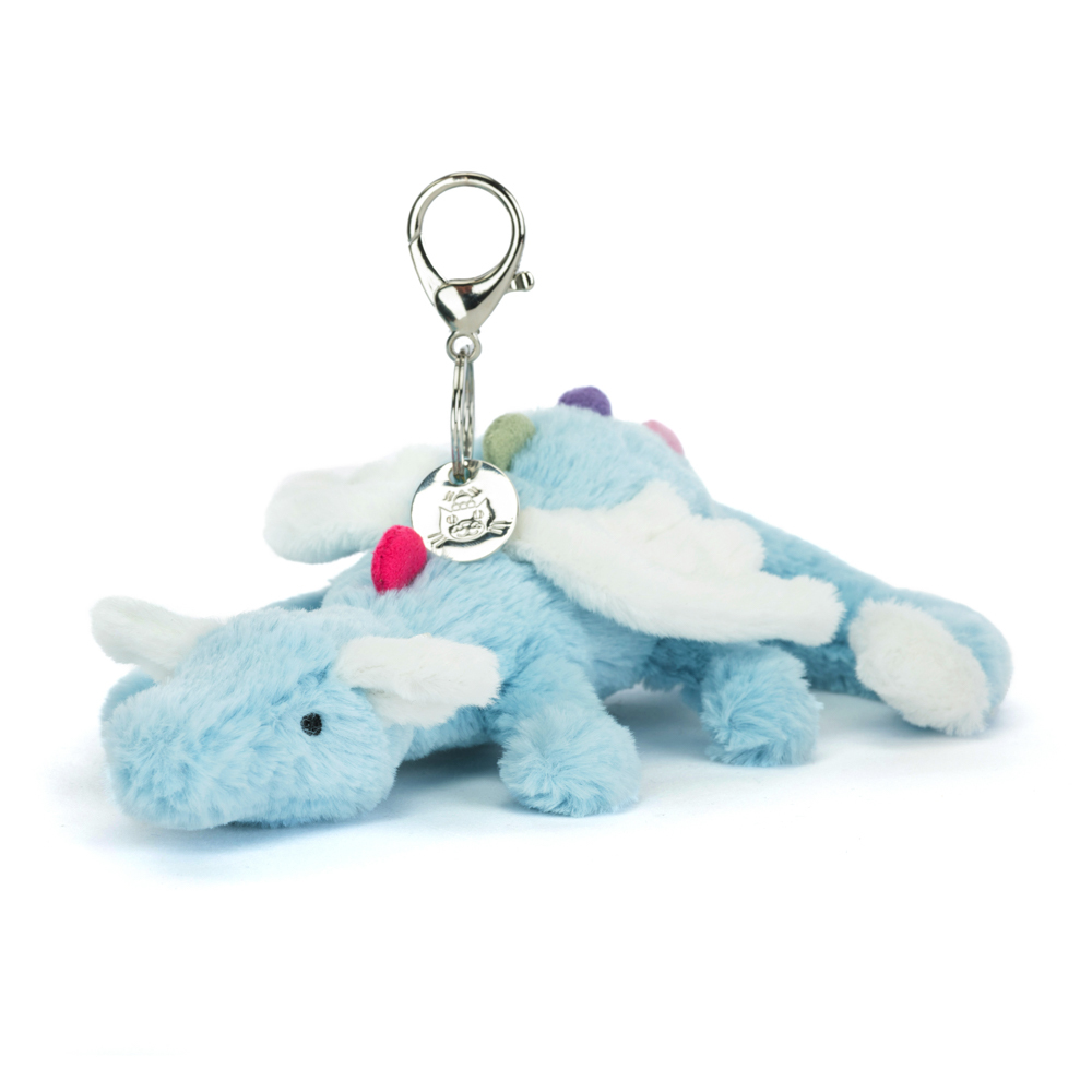 Jellycat Sky Dragon Bag Charm 天空藍雪龍吊飾/鑰匙圈