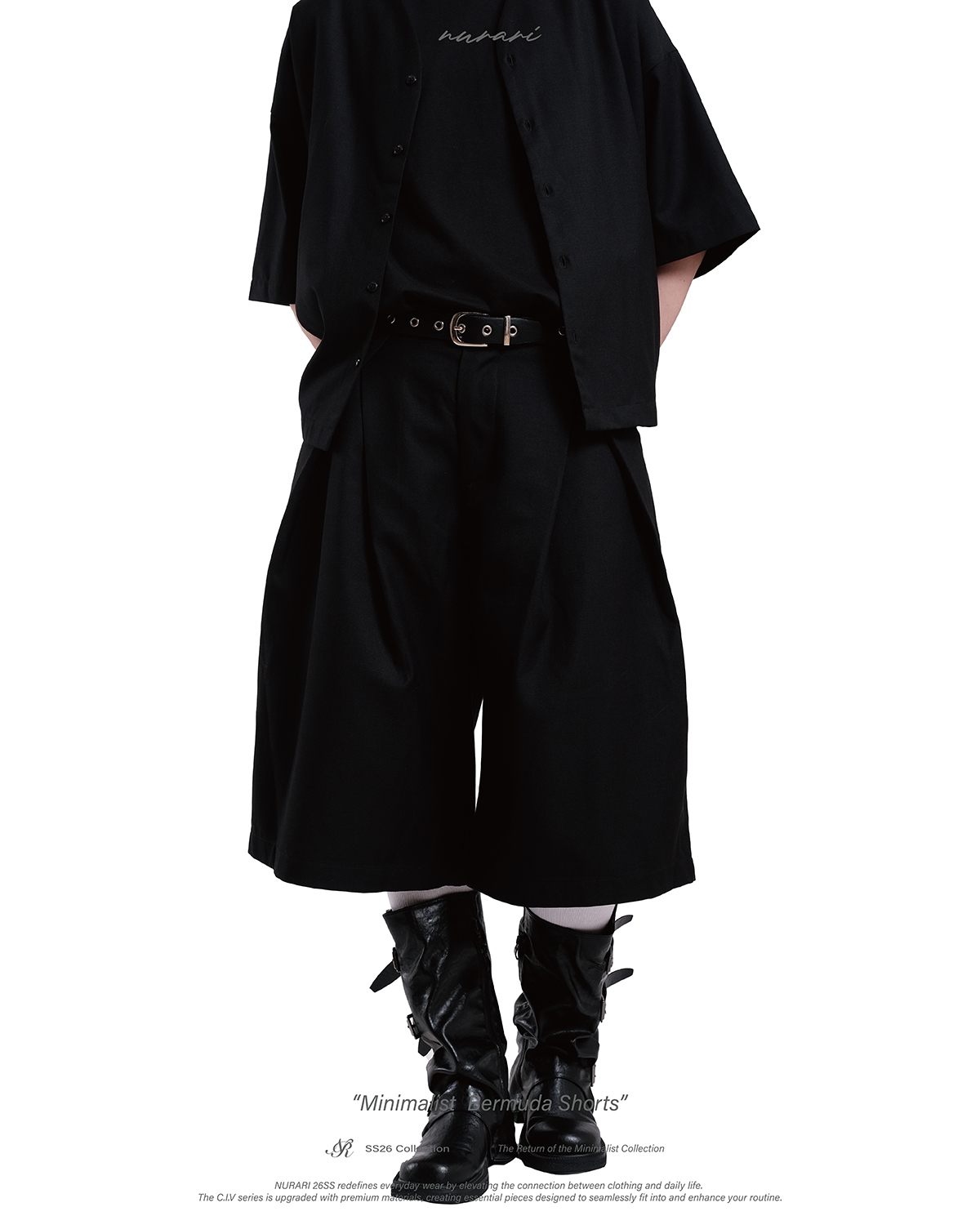 Nurari 極簡百慕達短褲｜Civ. Minimalist Bermuda Shorts（26SS）