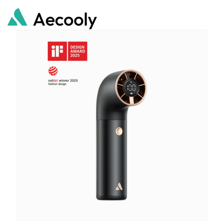 Aecooly Aero Ultra 手提高速風扇 PH03 - 黑/金