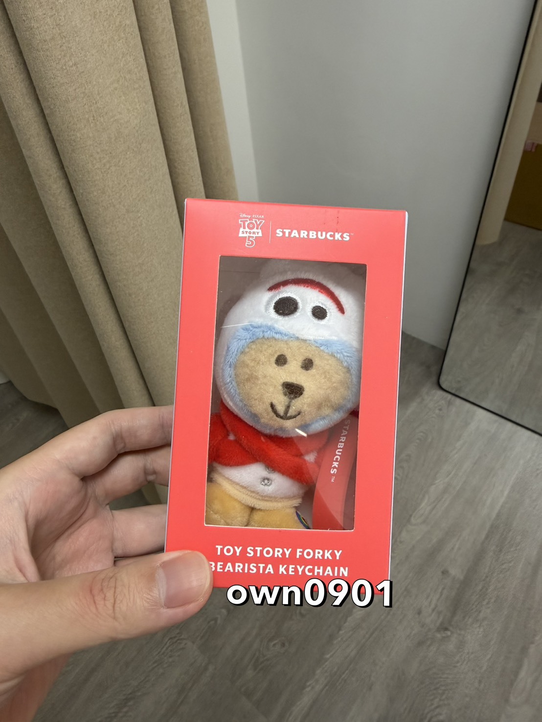 【OWN】Starbucks X Toy Story 韓國限定 限量 吊飾 玩偶 玩具總動員 叉奇 玩偶 熊熊