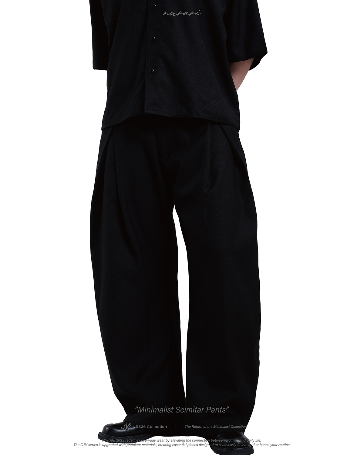Nurari 極簡彎刀褲｜Civ. Minimalist Scimitar Pants（26SS）