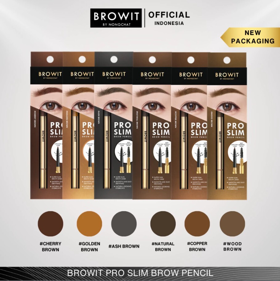 泰國人氣彩妝 BROWIT - Pro Slim Brow Pencil 專業纖細眉筆
