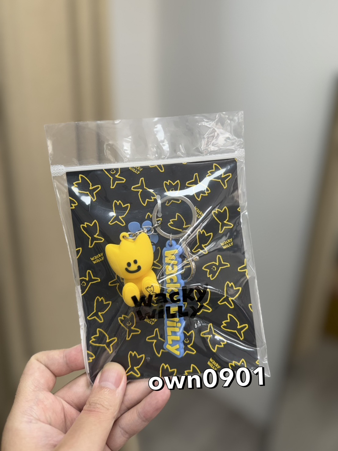 【OWN】Wacky Willy 小飛人 造型鑰匙圈 可愛造型 吊飾 鑰匙圈 韓國 小黃人