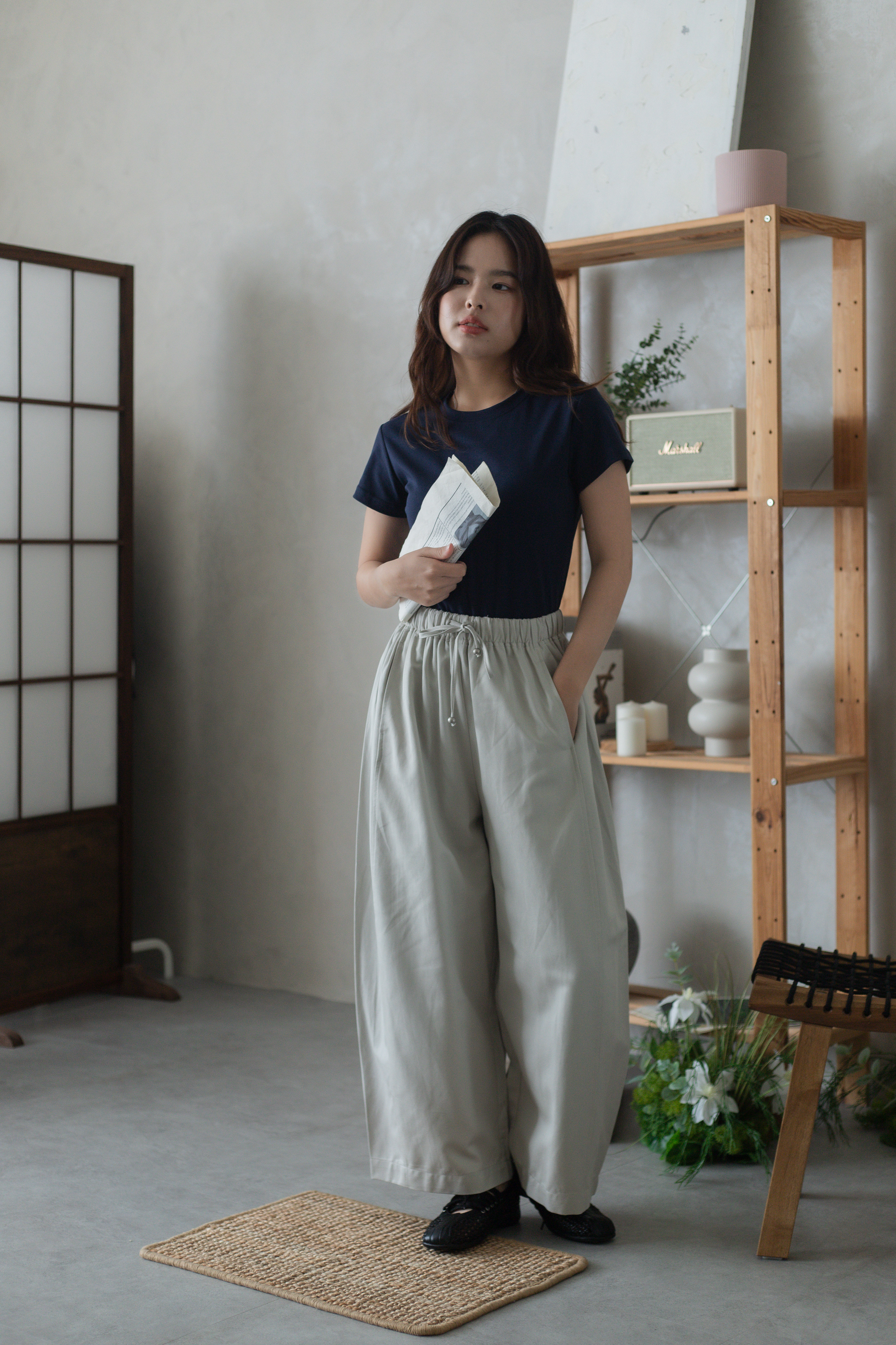 Huzen Relaxed Pants Grey - 2742PLGRY