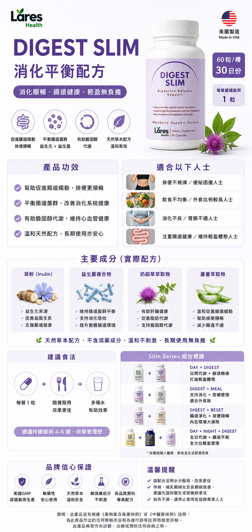 Slim系列:腸道代謝管理（30日）- Digest Slim