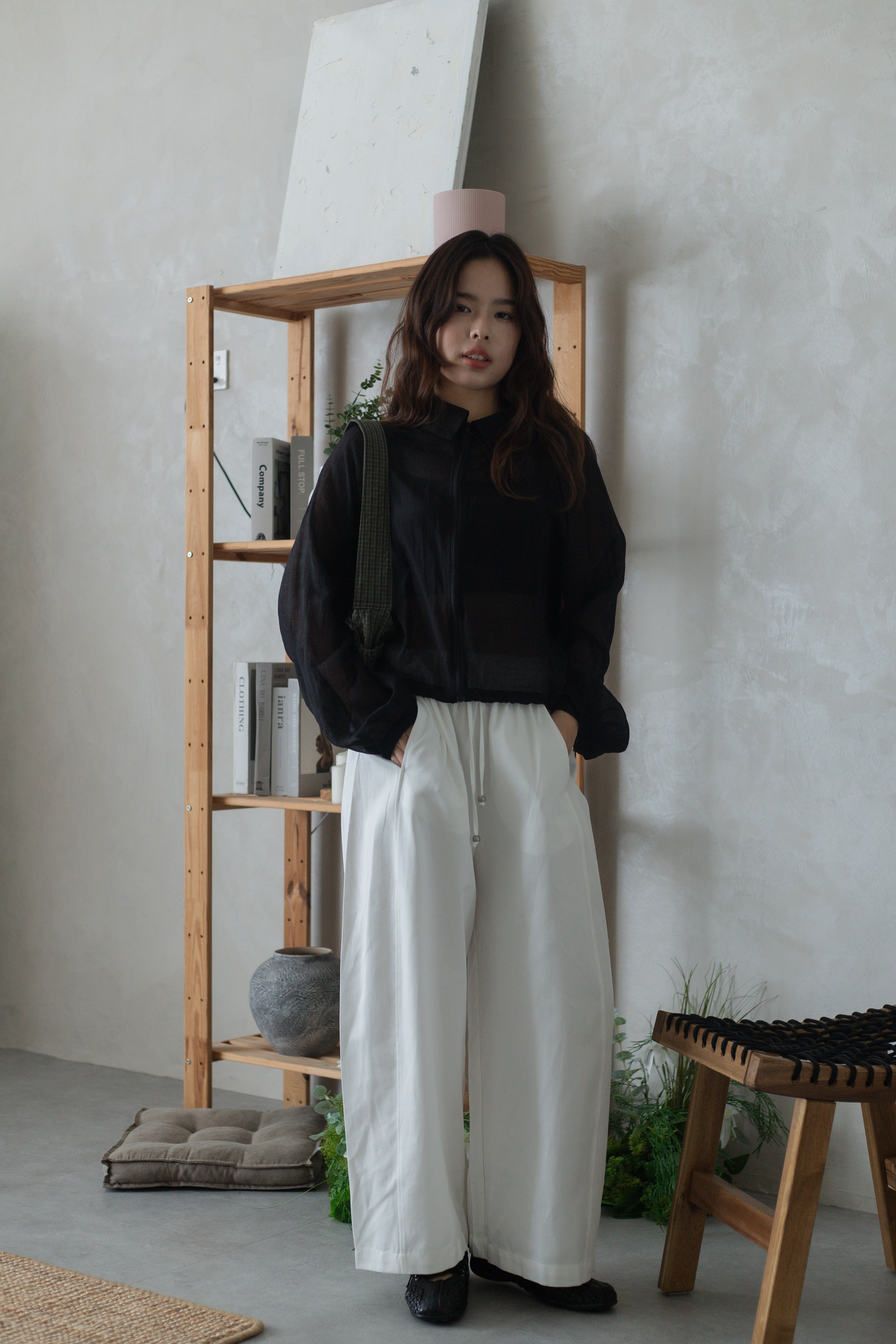 Huzen Relaxed Pants White - 2742PLWHI