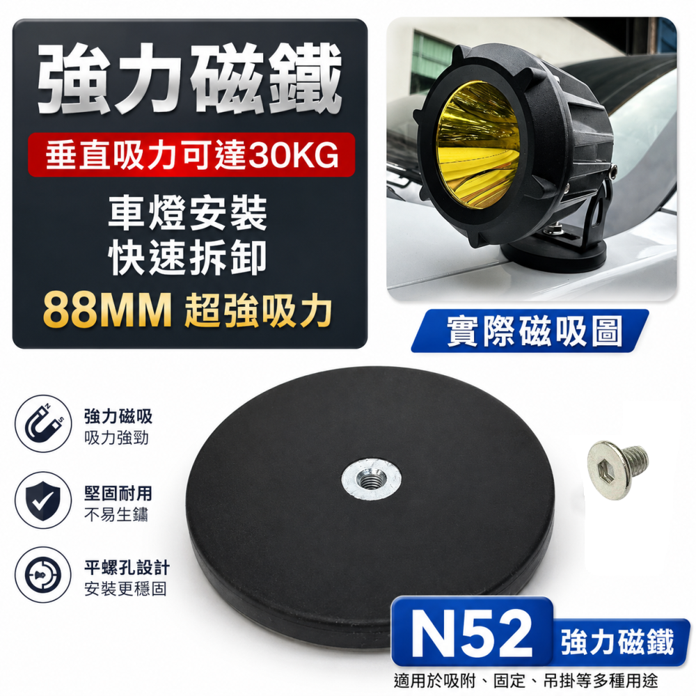 (A01) 88MM磁鐵 晶典光電