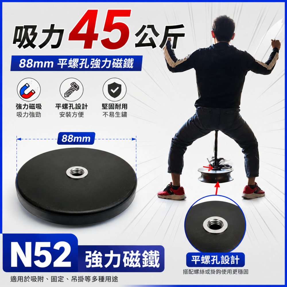 (A01) 88MM磁鐵 晶典光電