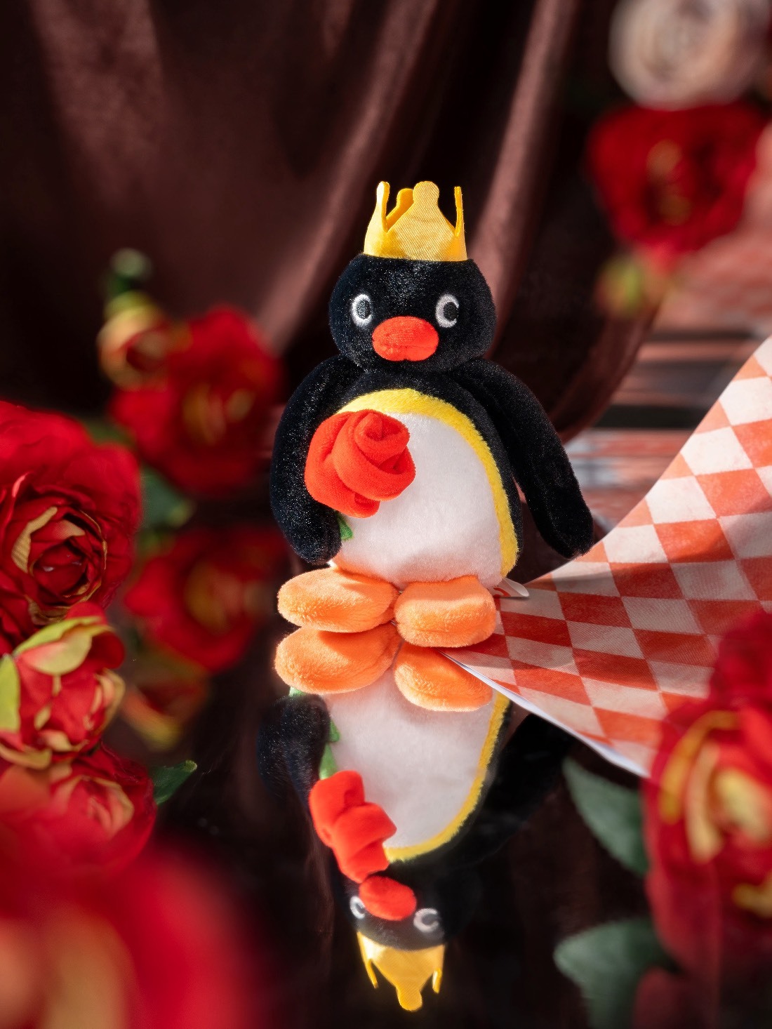 正版授權 企鵝家族 PINGU  歌劇魅影 表演劇系列 毛絨 掛件