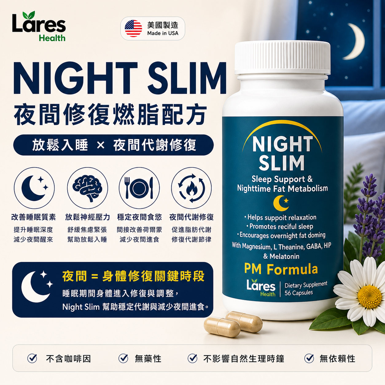 Slim系列:夜間修復燃脂（30日）- Night Slim