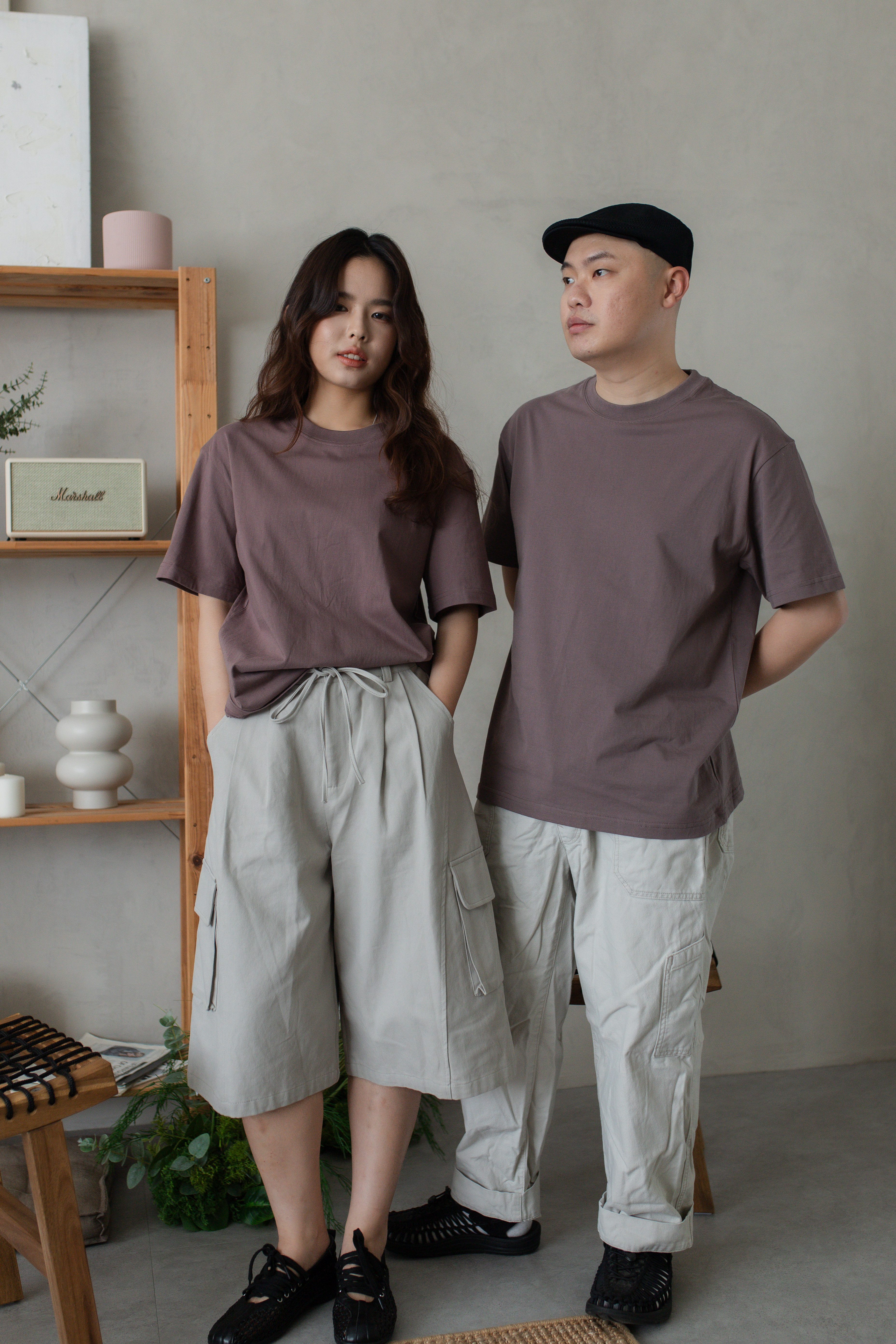 Veilon Cargo Culottes Beige - 2737PLBEI