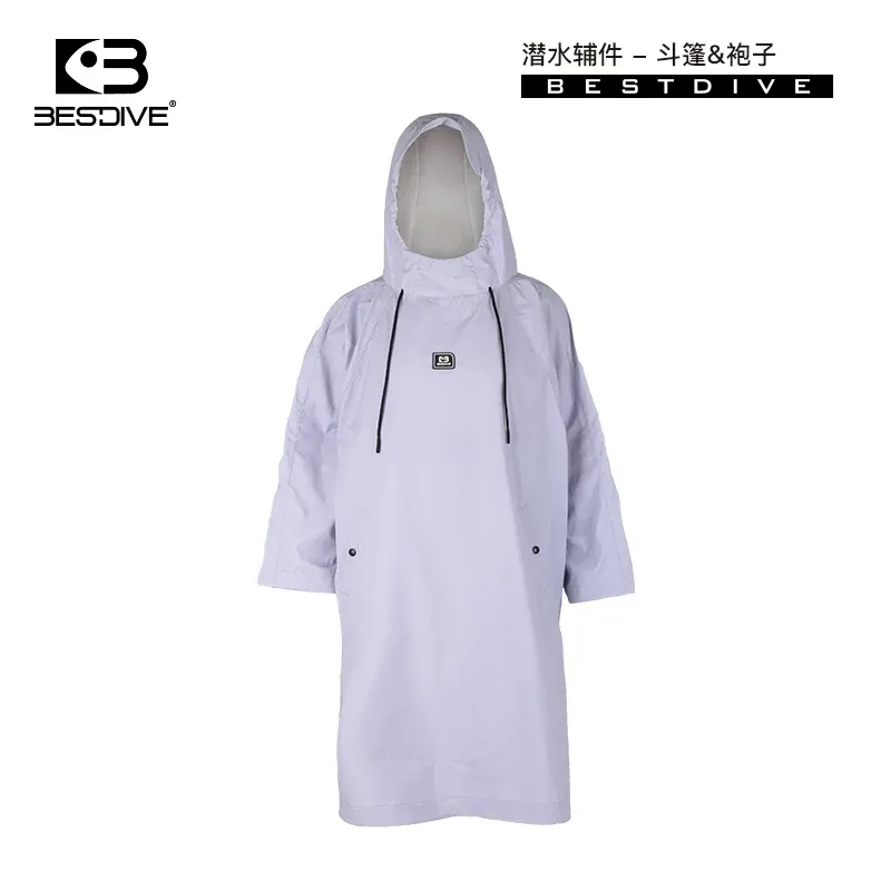 ▲預購 Bestdive 輕嵐系列 0.3mm 防風斗篷 毛巾衣
