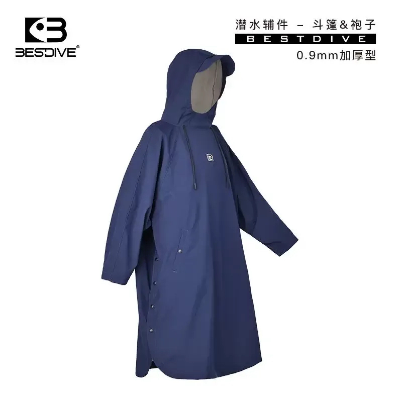 ▲預購 Bestdive 暖嵐加厚 0.9mm 防風斗篷 毛巾衣