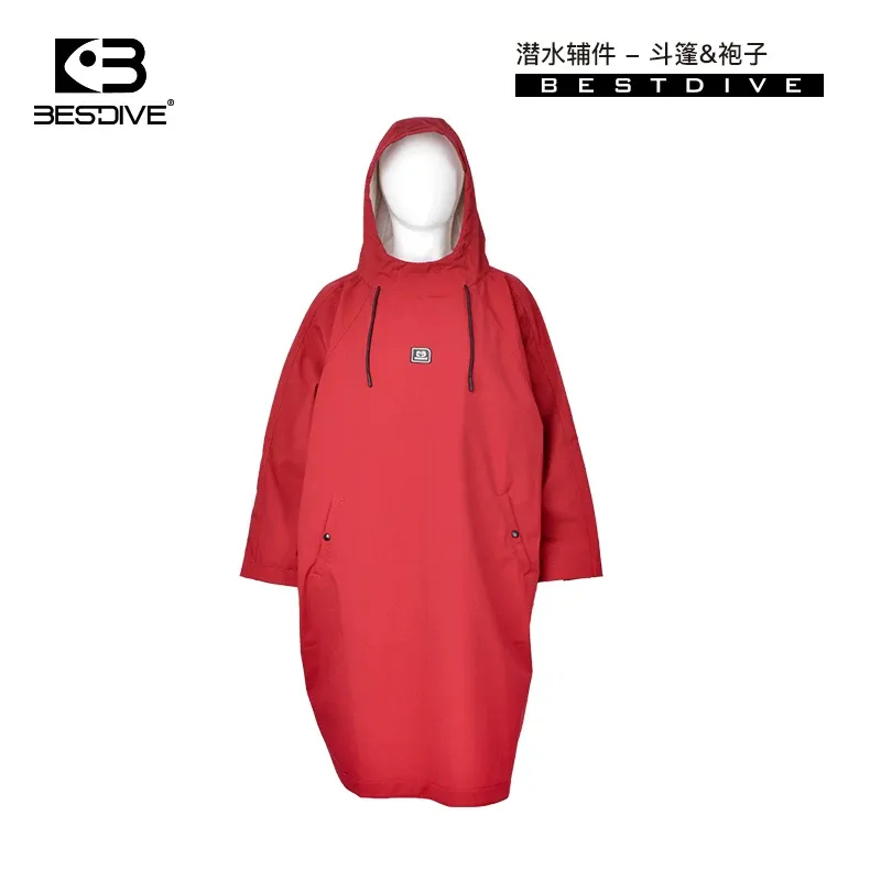 ▲預購 Bestdive 暖嵐系列 0.5mm 防風斗篷 毛巾衣
