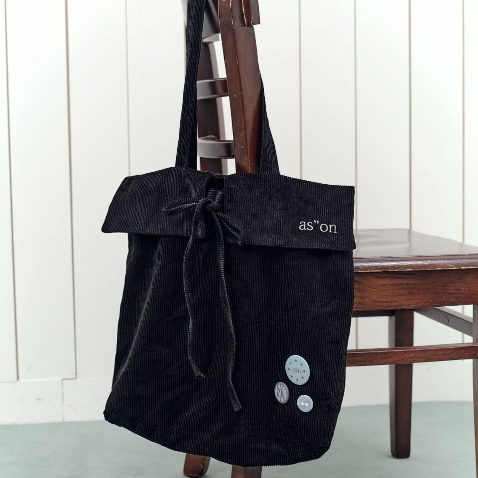 as"on OLGA CORDUROY BAG 燈芯絨 肩背 手提包 兩色 韓國