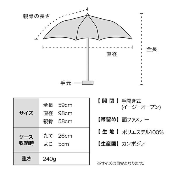 WPP107-CS001 WPC CS BASIC FOLDING UMBRELLA *折實滿$499包順豐智能櫃*75live