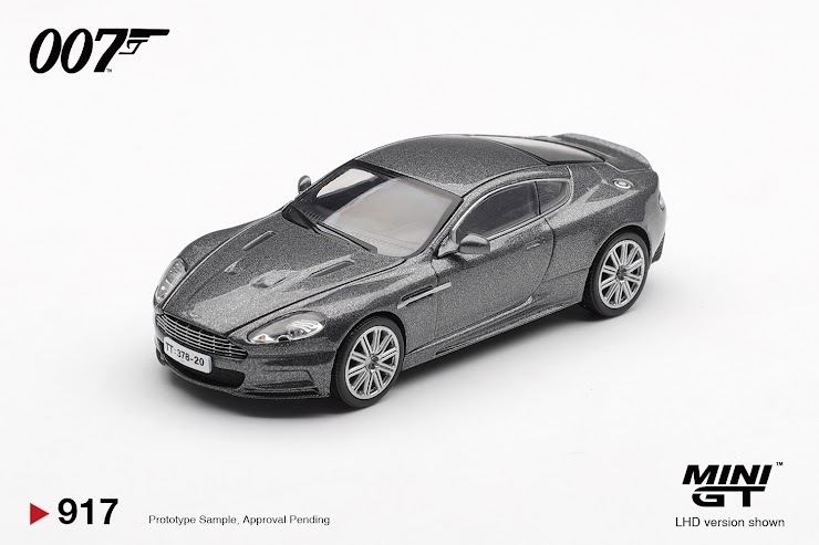 PO-$95 * MINI GT * 1:64 917 Aston Martin DBS  "Casino Royale" / English Blister Packaging