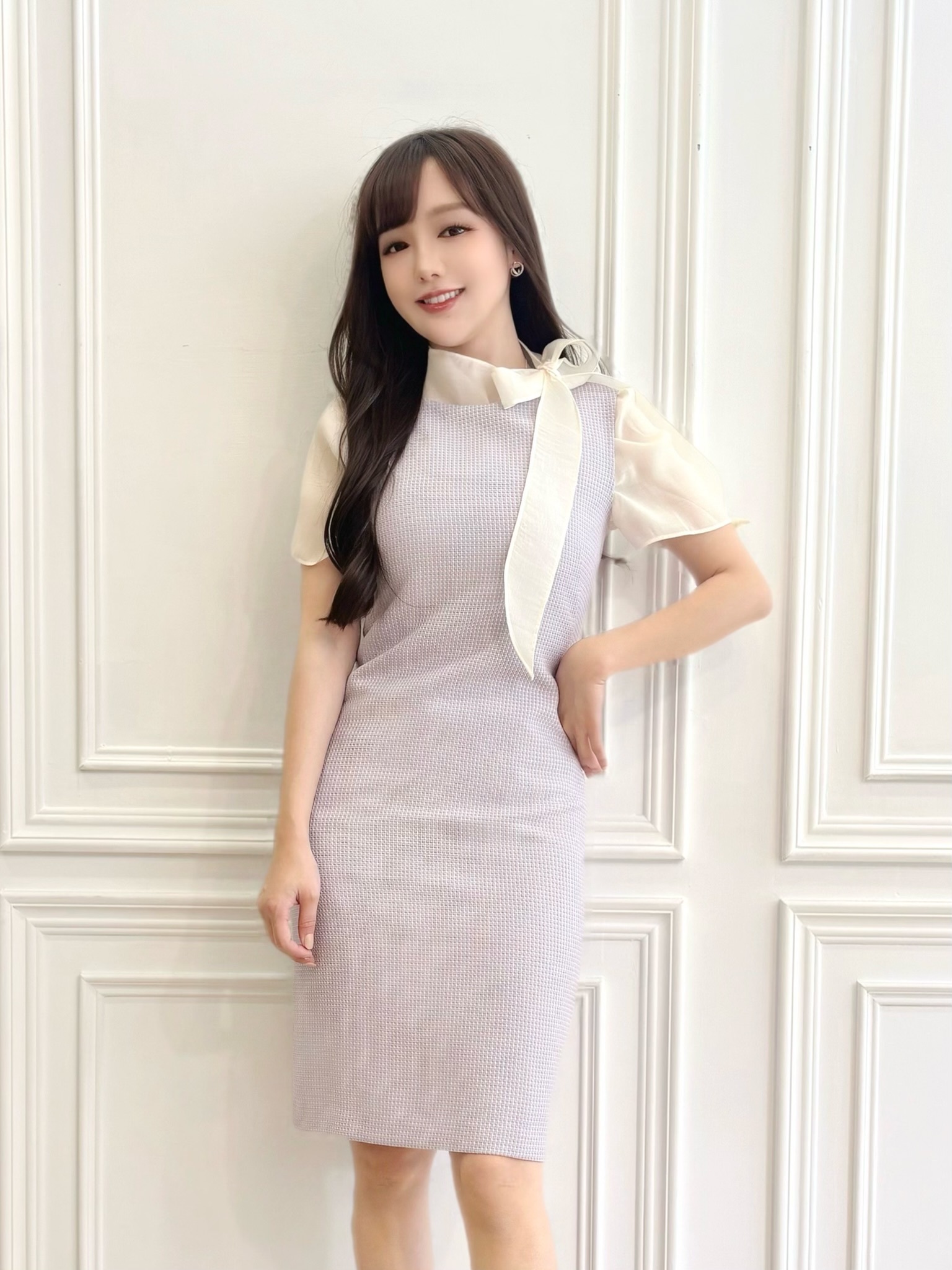 (JS) 經典版型歐美洋裝-雙色織紋【 限量回歸 $𝟐𝟓𝟗𝟐✨】