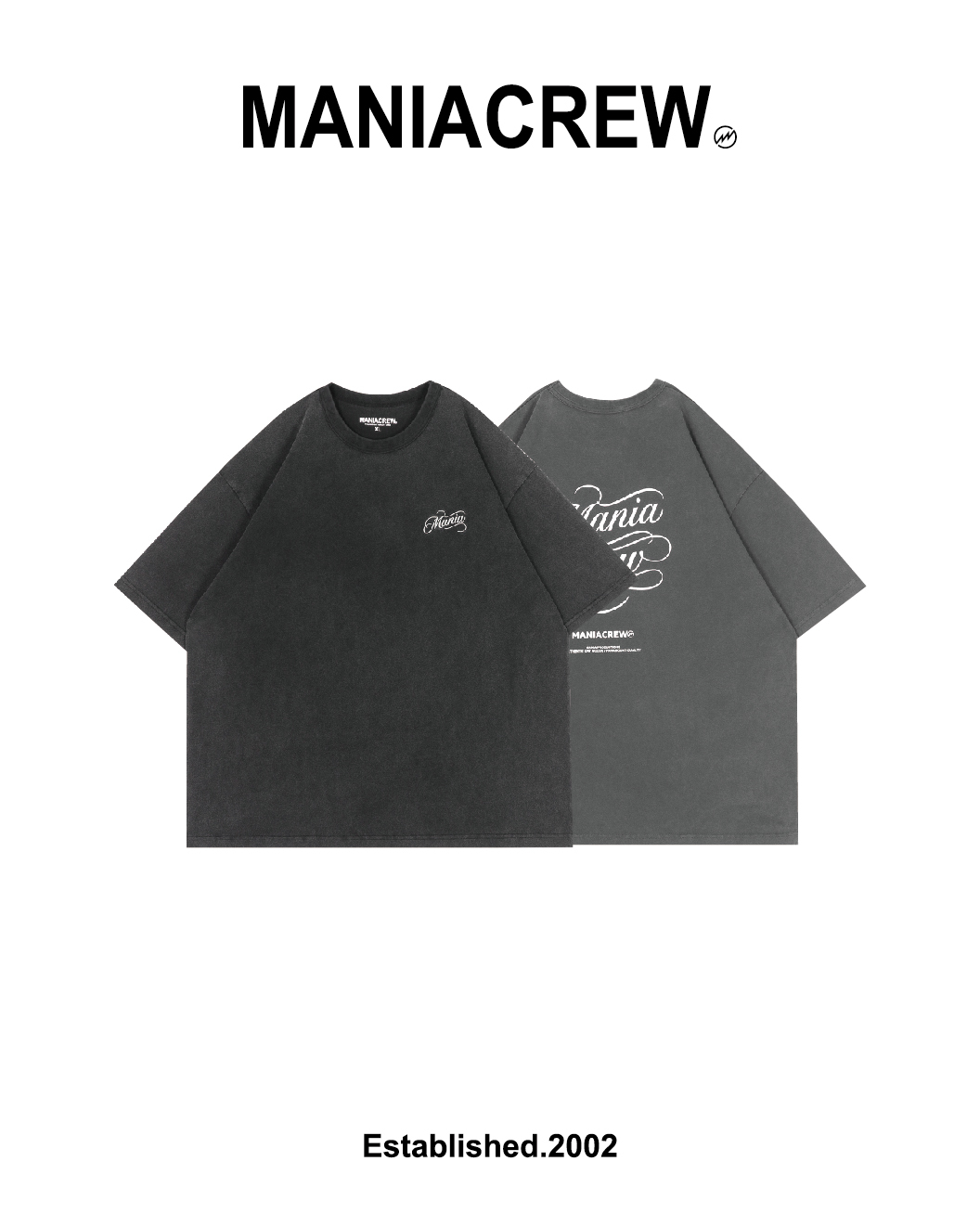 MANIA 酵洗字體印花TEE｜Script Tee（26SS）