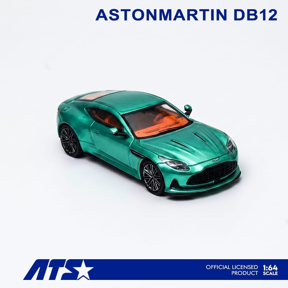 PO-$150 * ATS MODEL * 1:64 ASTON MARTIN DB12 COUPE PODIUM GREEN