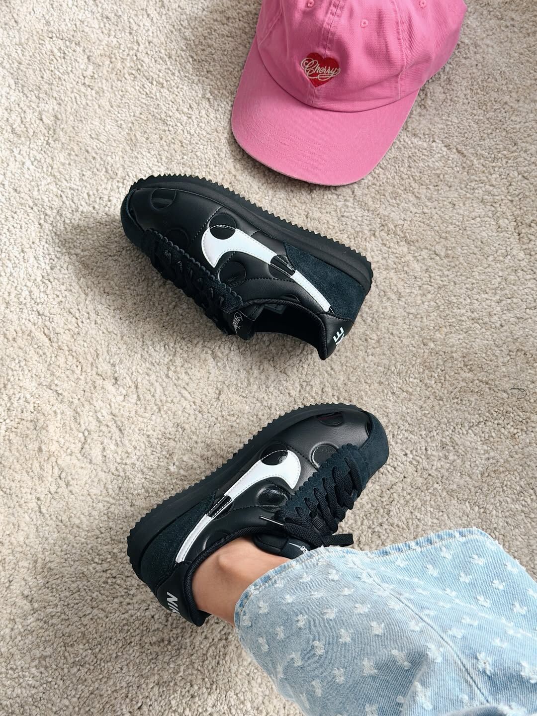Nike Cortez 日本限定 圓點 波點 黑色 白色 阿甘 阿甘鞋 IR1332-001