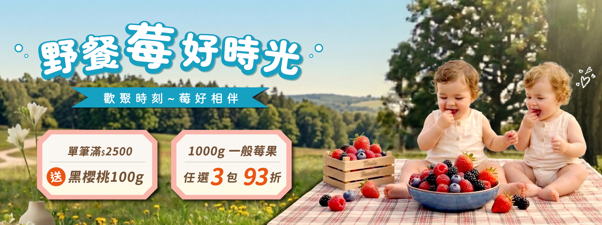 野餐莓好時光【Timesberries天時莓果】