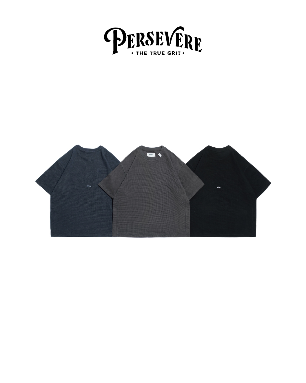 PERSEVERE 華夫格短袖T恤｜Textured Waffle Knit T-Shirt（26SS）