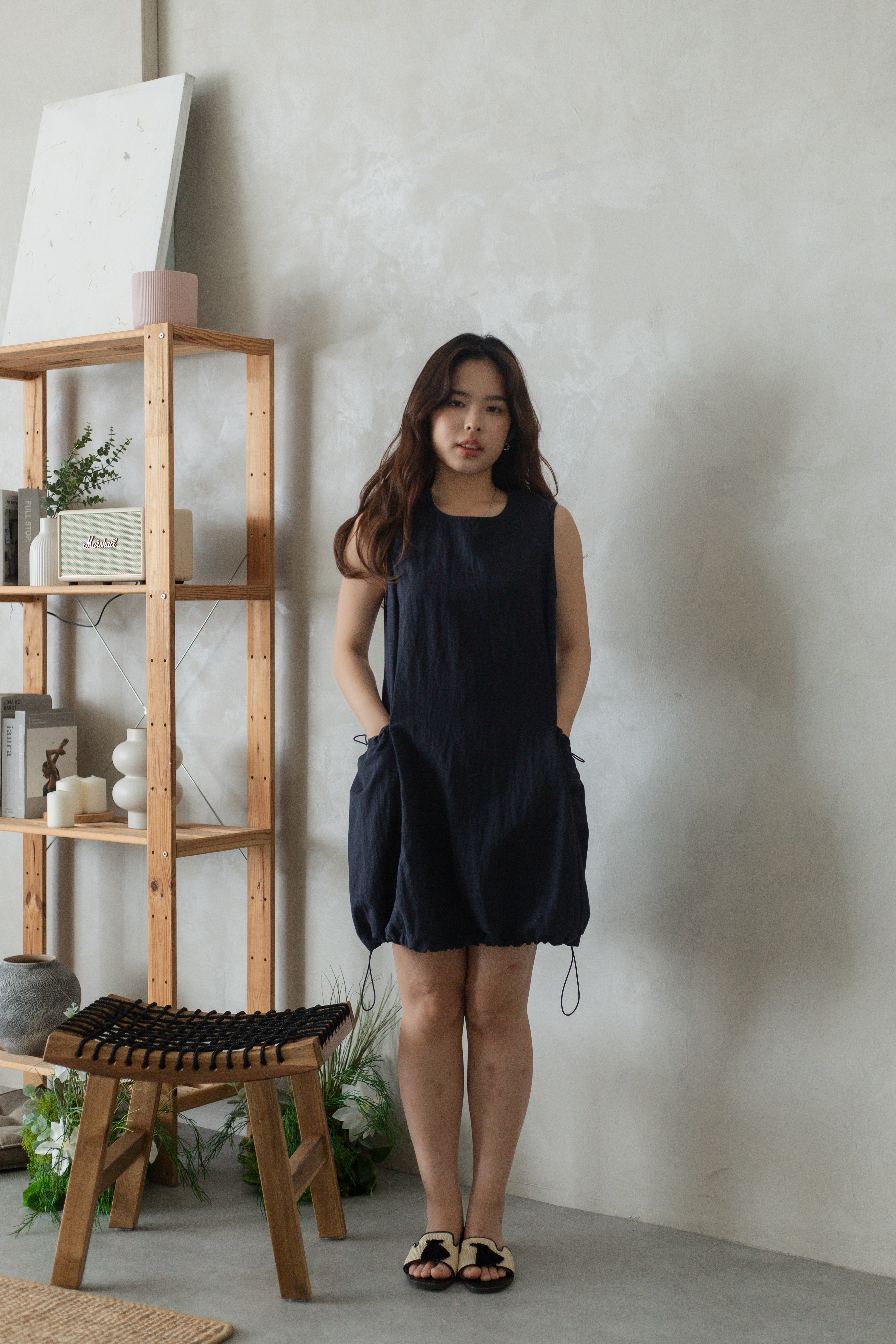 Coleen Bubble Dress Navy - 2744DSNAV