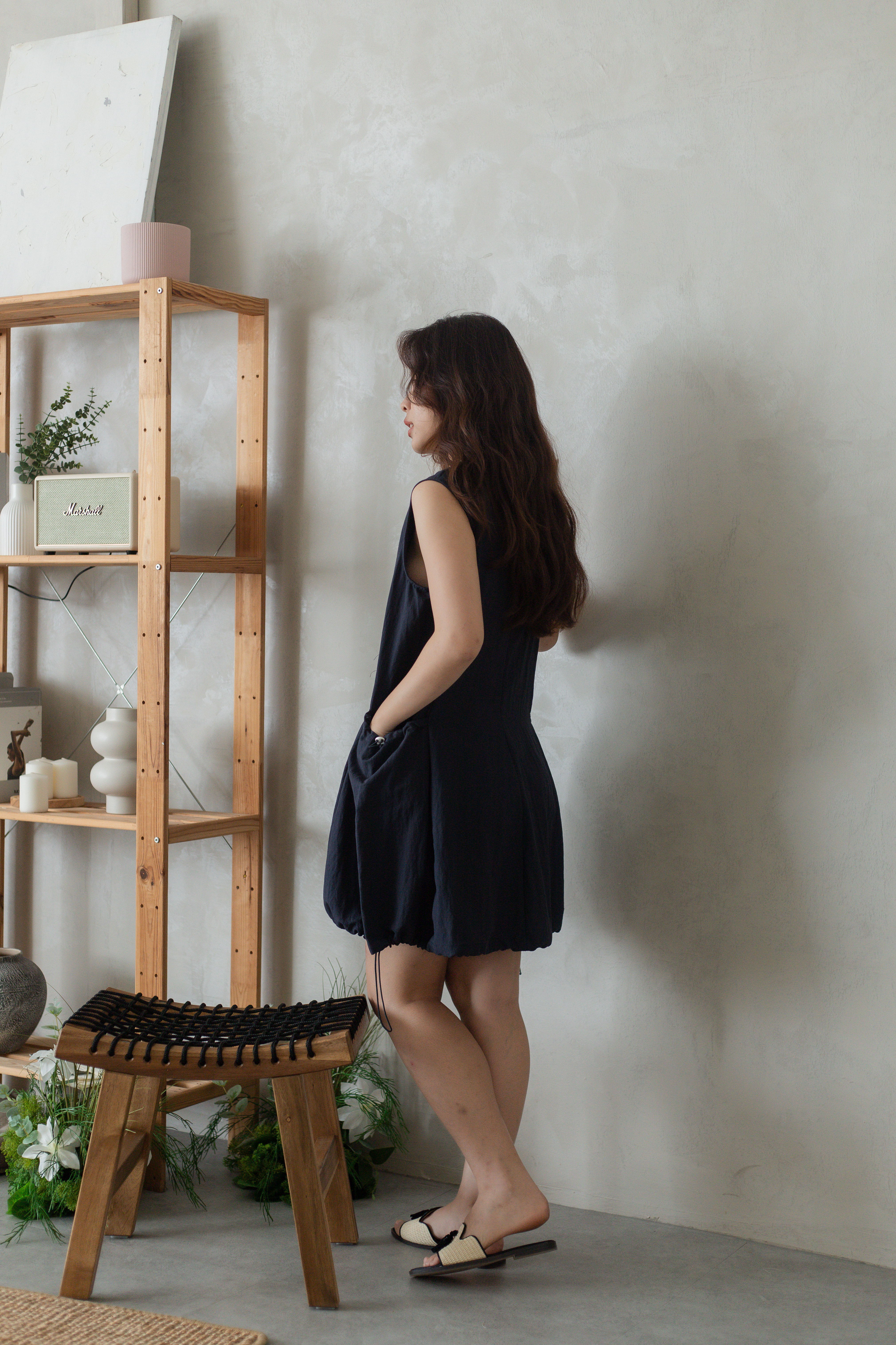 Coleen Bubble Dress Navy - 2744DSNAV