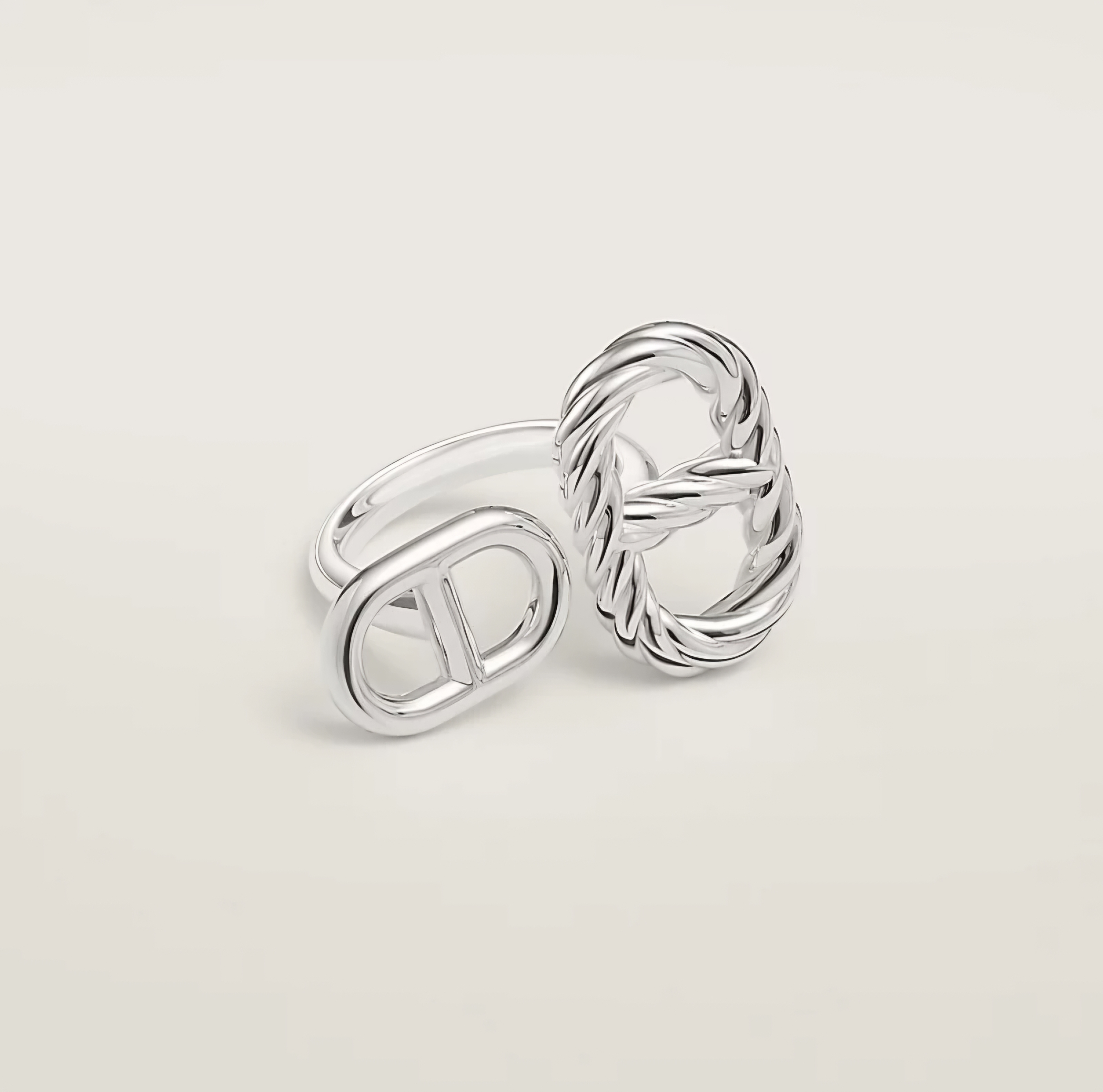 Hermès Chaine d'ancre Alea II twisted Ring