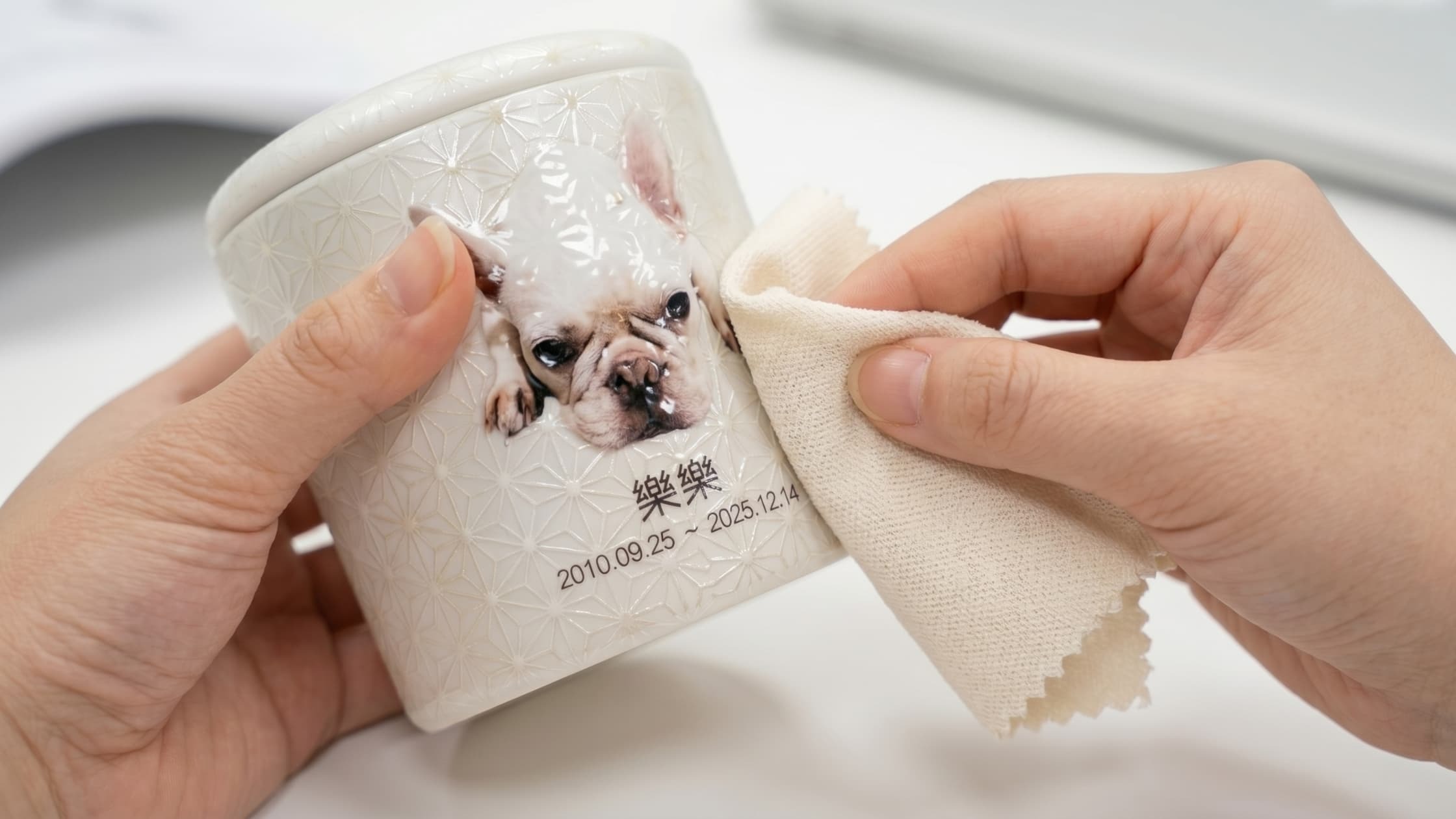 DEARPET 寵物骨灰罐水晶貼照片客製化成品