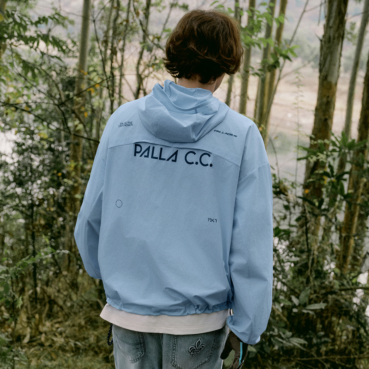 男裝 PALLAC.C LOGO 連帽外套