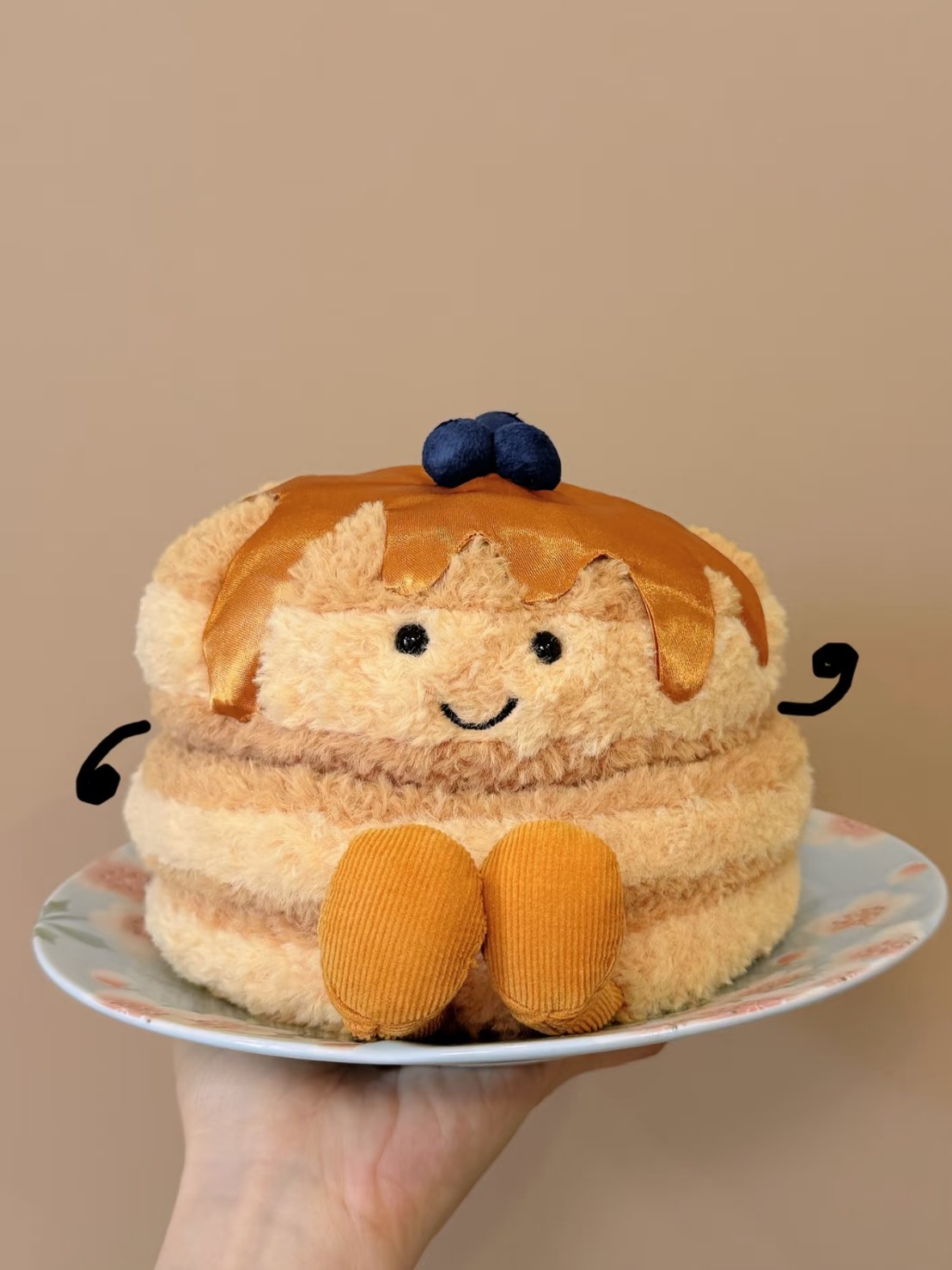 美國紐約限定 JELLYCAT PANCAKE 鬆餅 毛絨公仔 小號