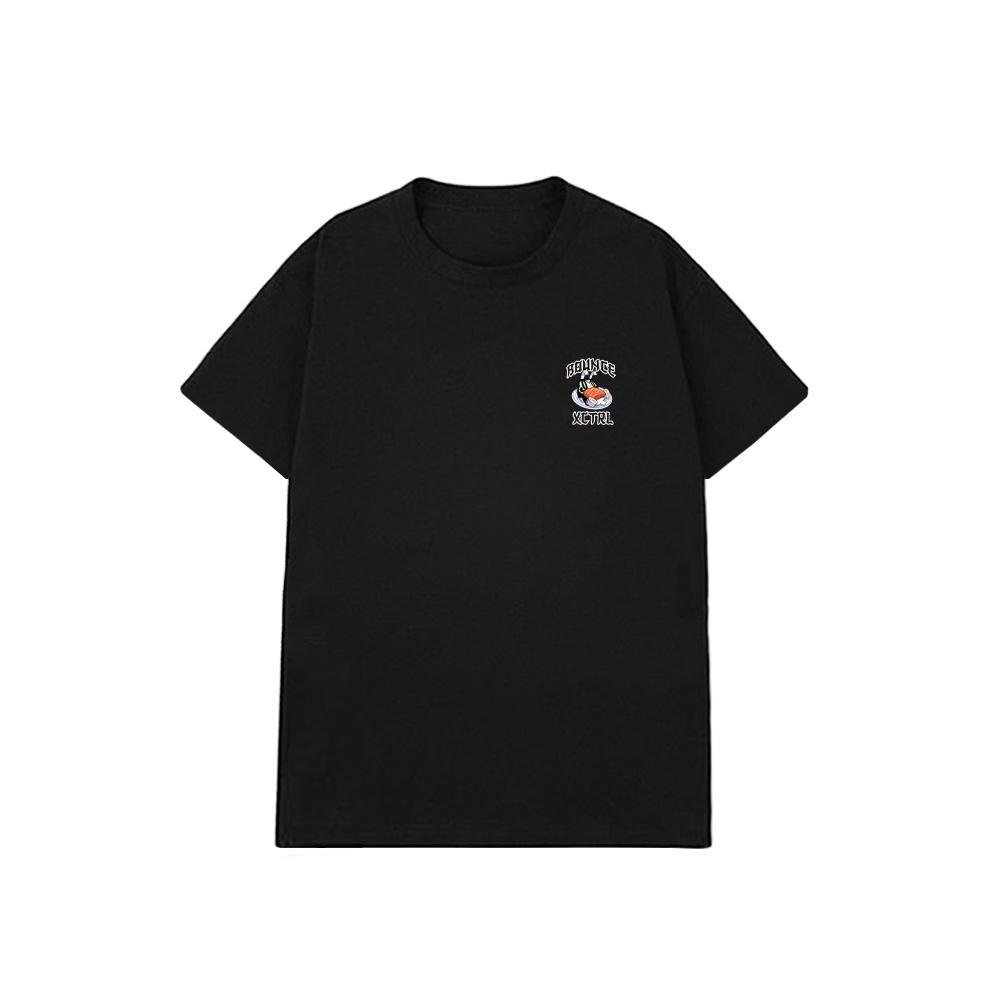 XCTRL® x BOUNCE  壽司達摩棒小兔短T-黑