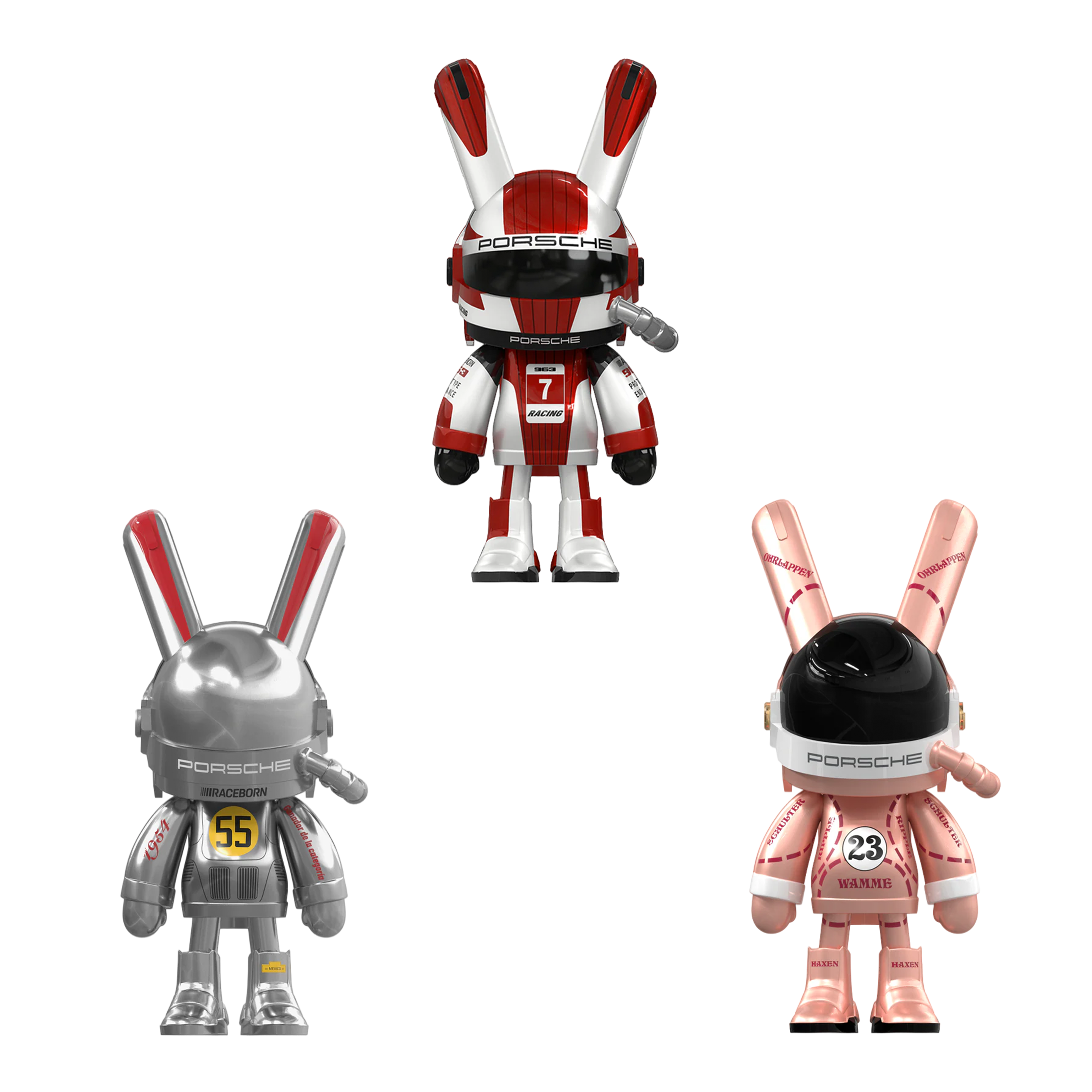PORSCHE x ROBBi Motorsport & 550 Spyder & Pink Pig 1000% (SET OF 3)