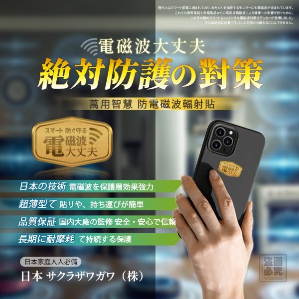 WSBB11486  日本 萬用智慧防電磁波輻射貼 （7月中旬）