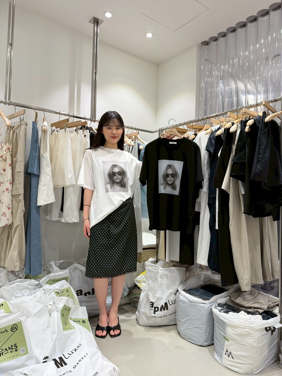 GK6230 歐美墨鏡女生寬鬆Tee
