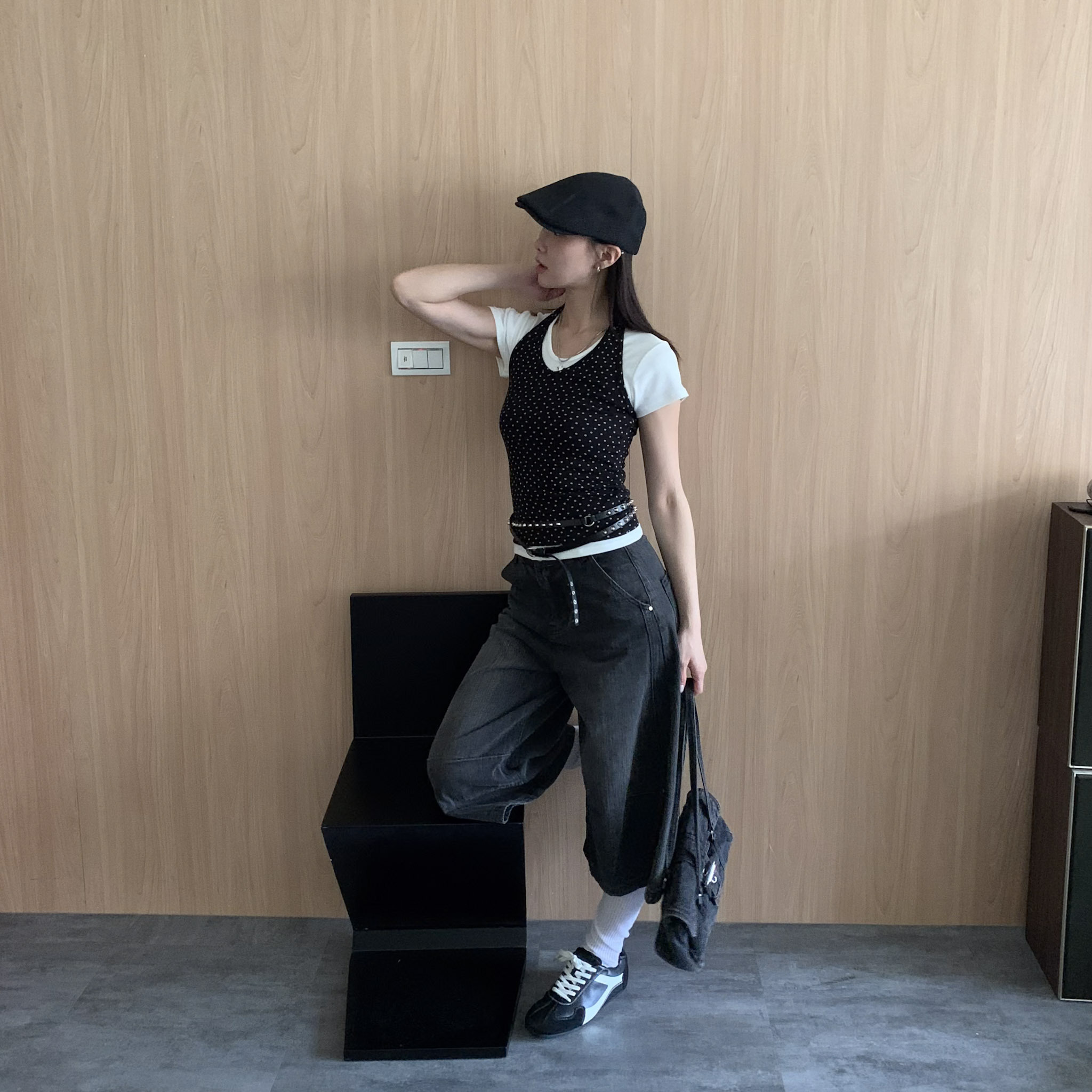 ISA_自信++ 簡約後釦造型小偷帽_64077